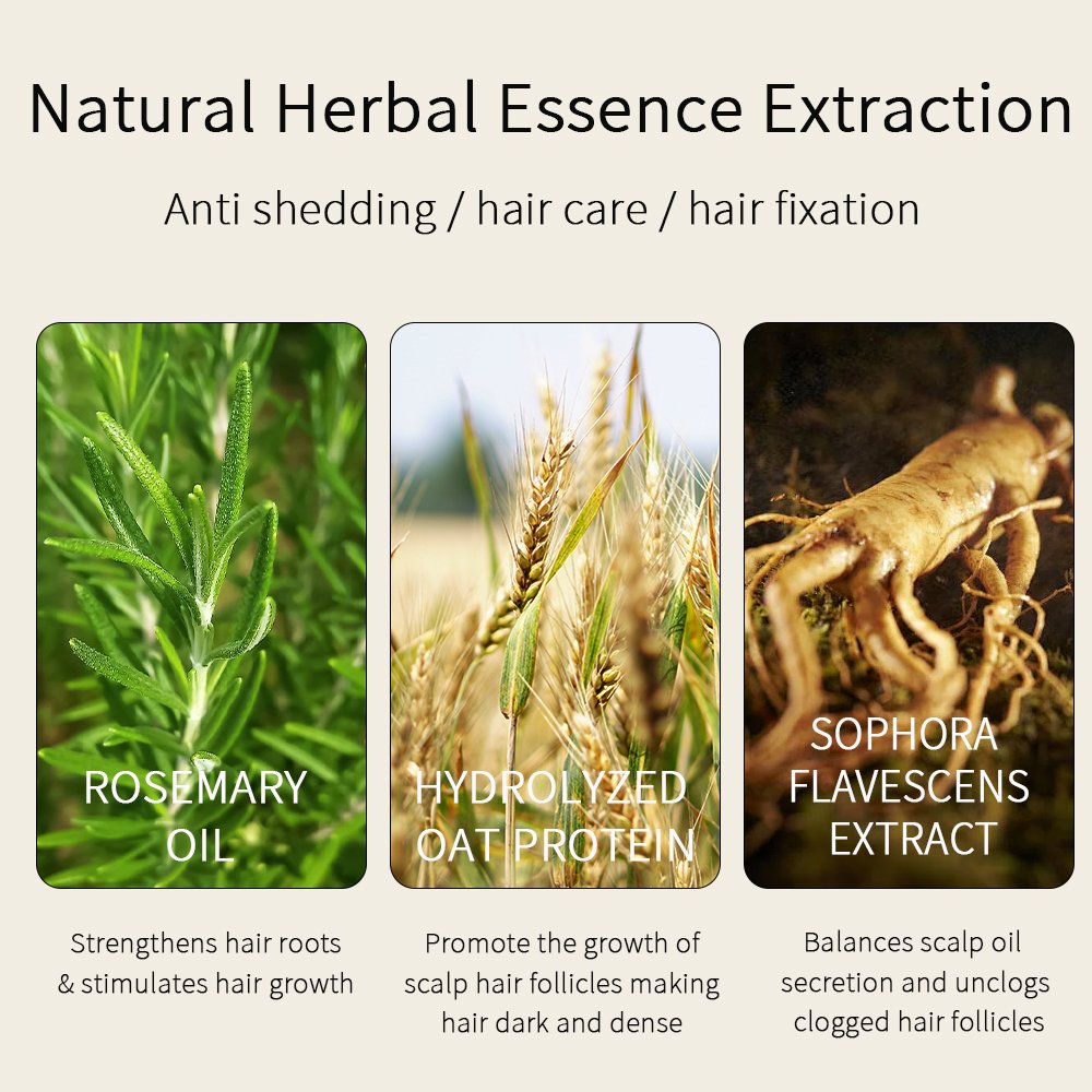 Organic Rosemary Mint Shampoo Strengthens Hair Growth Anti-hair Loss Bio-Hair Amino Acid Herbal Shampoo