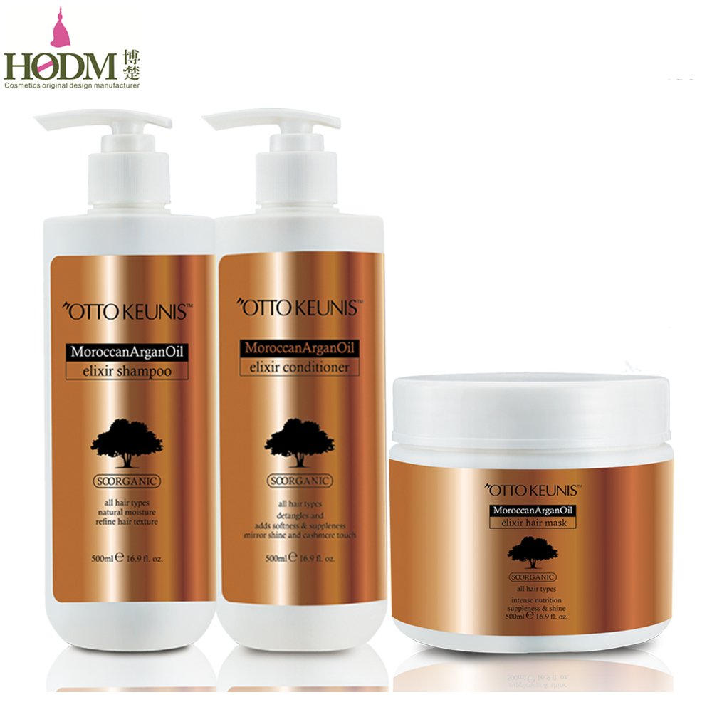 hair shampoo and conditioner private label smooth shiny deep moisturize hair care set argan oil shampoo and conditioner