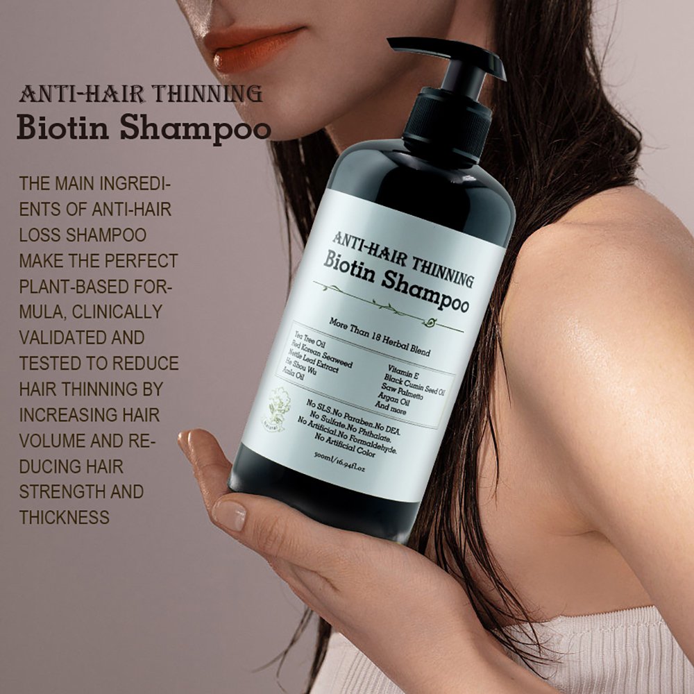Wholesale natural hair grow shampoo hair loss organic ginger mint tea tree oil shampoo hair growth oil shampoo for men and women