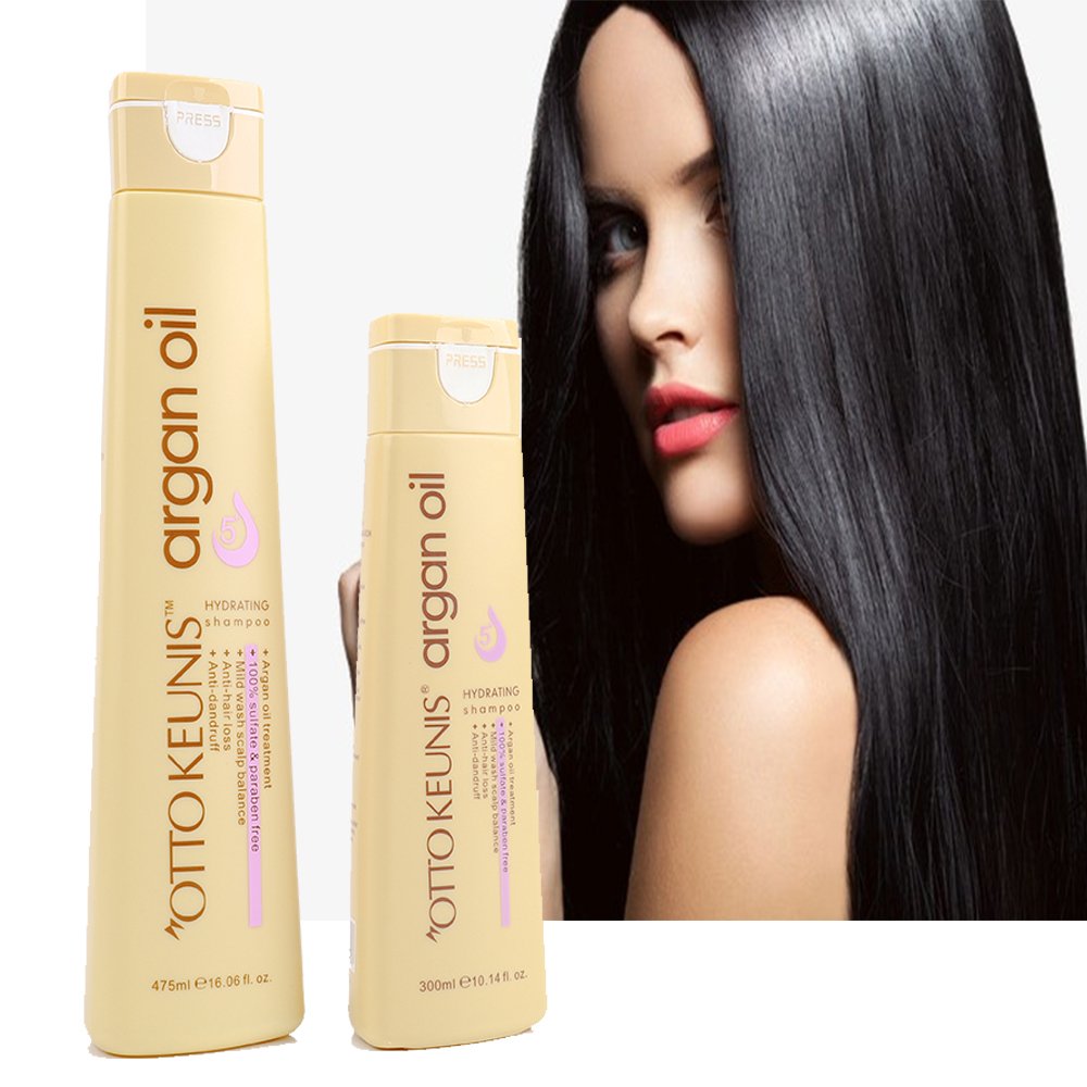 Sulfate and Paraben Free Haircare Products Argan Oil Organic Conditioner Hair Shampoo for Curly Hair