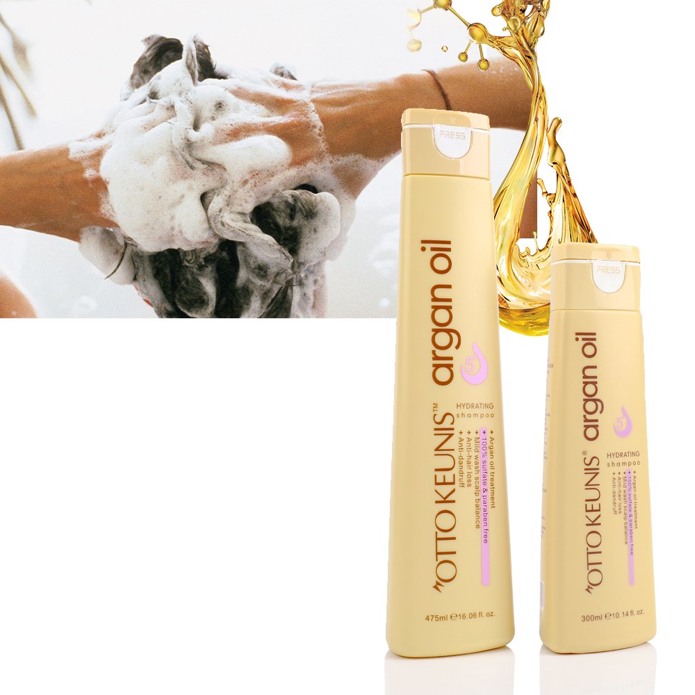 Sulfate and Paraben Free Haircare Products Argan Oil Organic Conditioner Hair Shampoo for Curly Hair