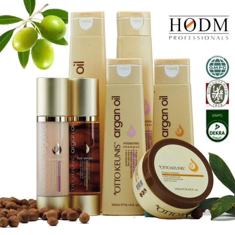 Sulfate and Paraben Free Haircare Products Argan Oil Organic Conditioner Hair Shampoo for Curly Hair