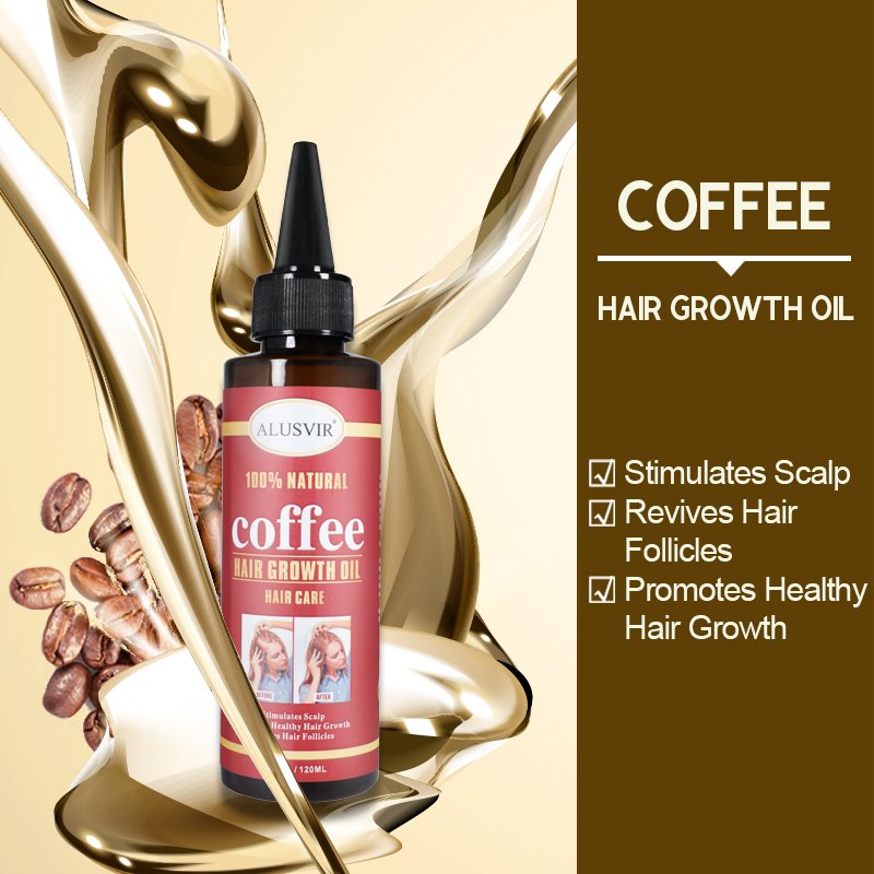 Private Label OEM/ODM 100% Natural Organic Peppermint & Rose Coffee Men And Women Hair Treatment Growth Oil