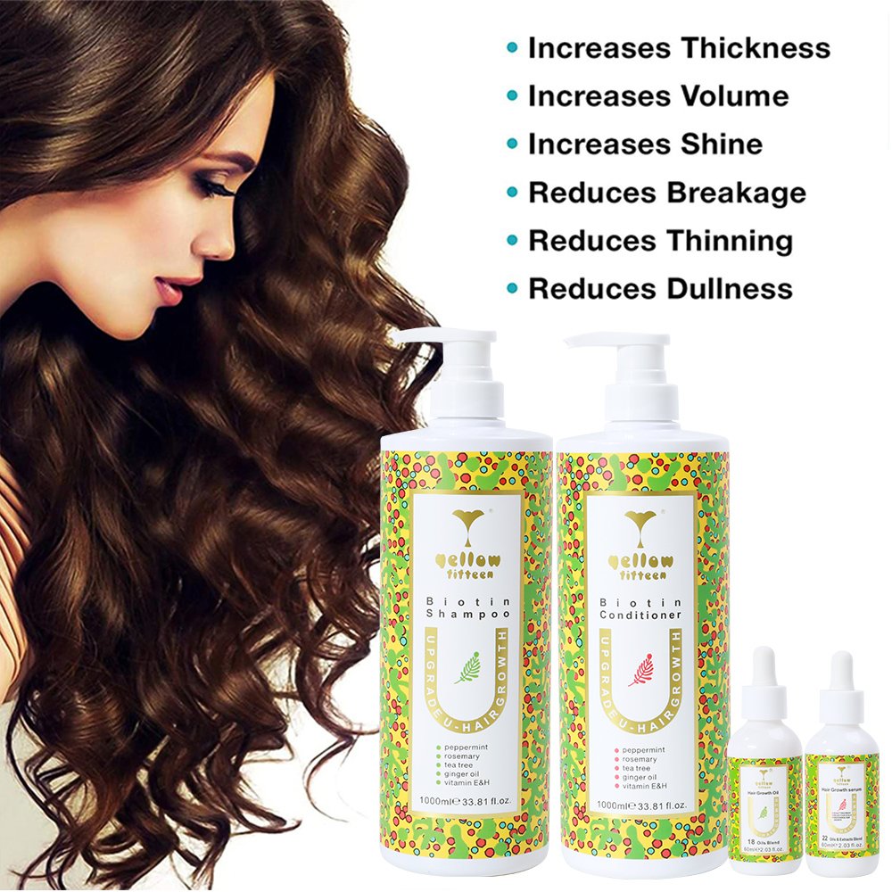 Private Label Strong Shampoo with Rosemary and Mint Oil, Helps Promote Hair Growth and Reduce Hair Loss, for Dry Damaged Hair