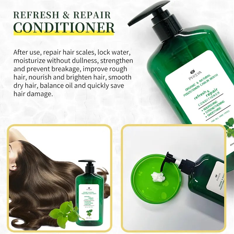 Hair Care Set Anti-Loss Hair Growth Vitamin E Plant Extract Hair Oil Treatment Care Anti-Dandruff Shampoo & Conditioner