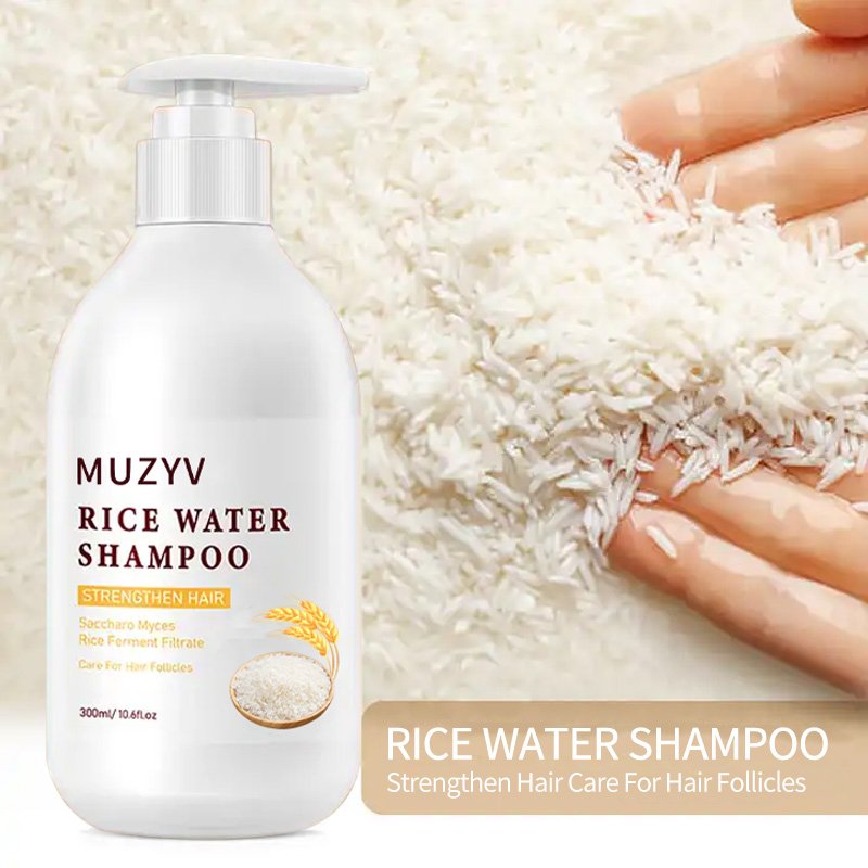 Custom Private Label Men Women Anti Dandruff Moisturizing Refreshing Hair Care Scalp rice water shampoo and conditioner