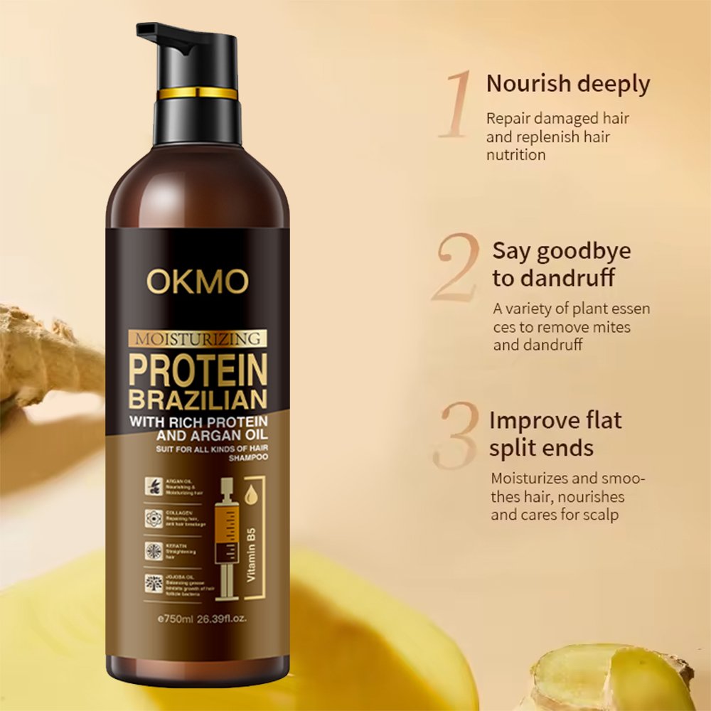 Wholesale Natural Hair Argan Oil Ginger Shampoo Private Label Hair Care growth Products Oil control hair Shampoo
