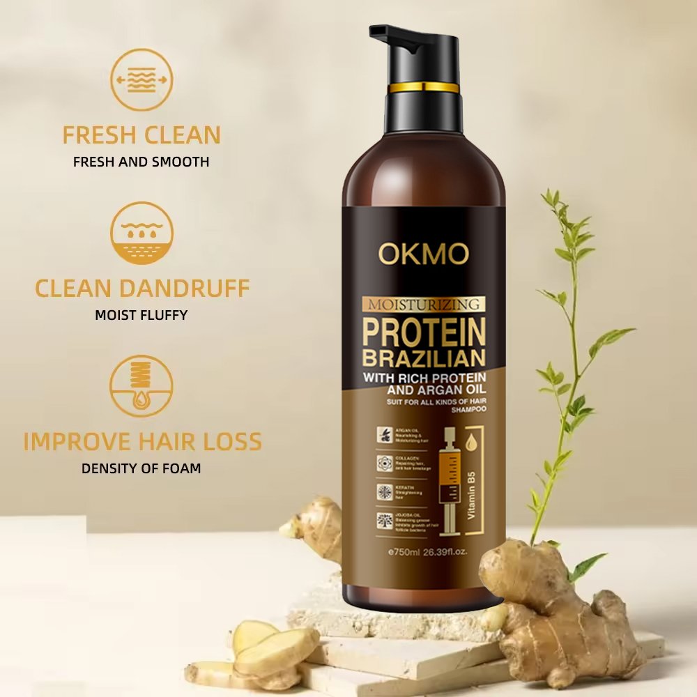 Wholesale Natural Hair Argan Oil Ginger Shampoo Private Label Hair Care growth Products Oil control hair Shampoo