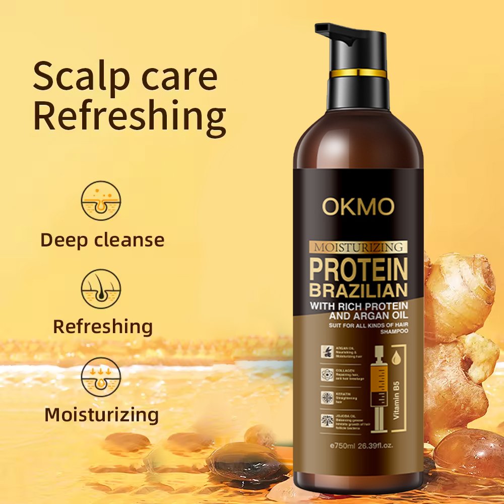 Wholesale Natural Hair Argan Oil Ginger Shampoo Private Label Hair Care growth Products Oil control hair Shampoo