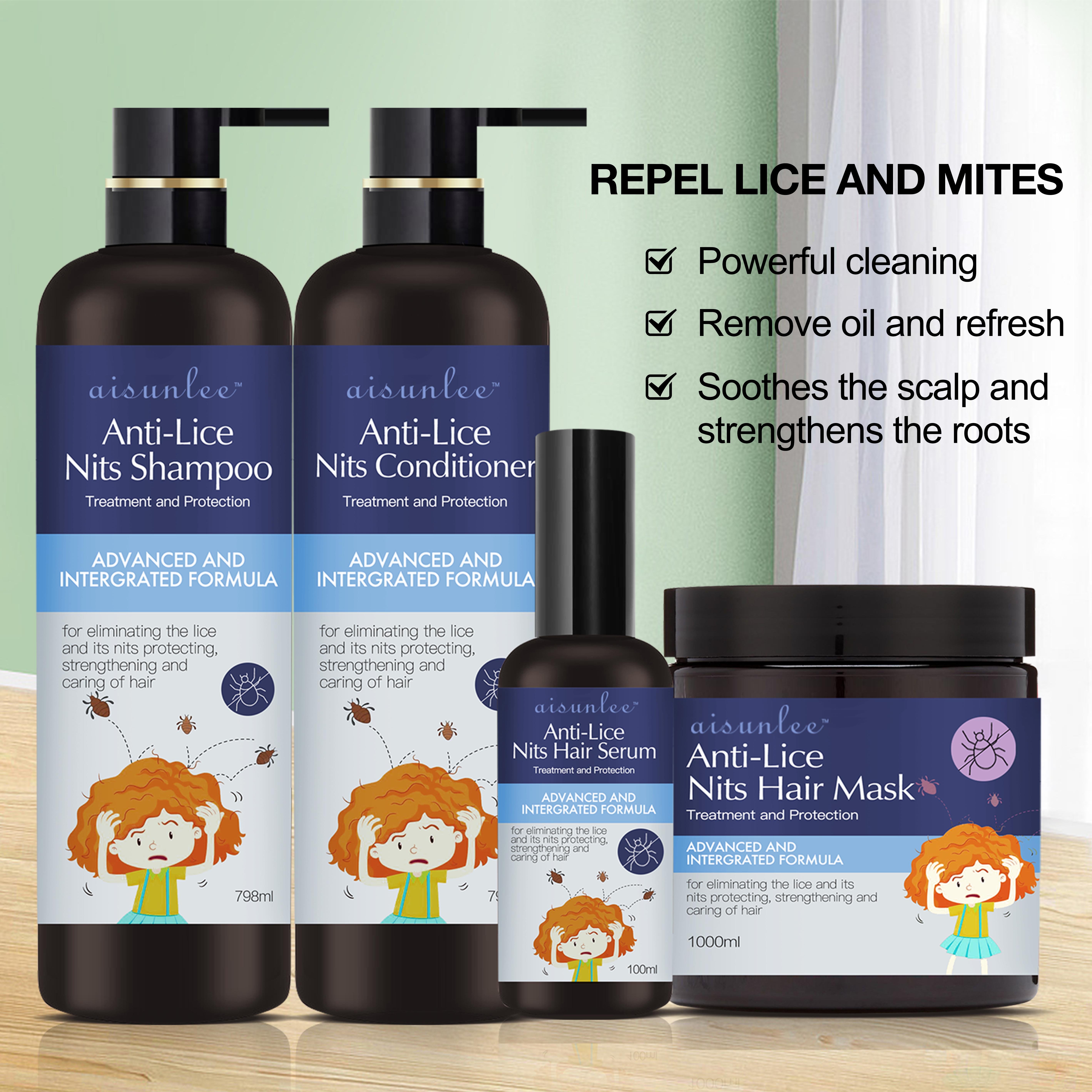 OEM Organic Anti Lice Shampoo and Conditioner Deep Cleaning Hair Nourishing Caring of Hair Eliminating Lice Shampoo