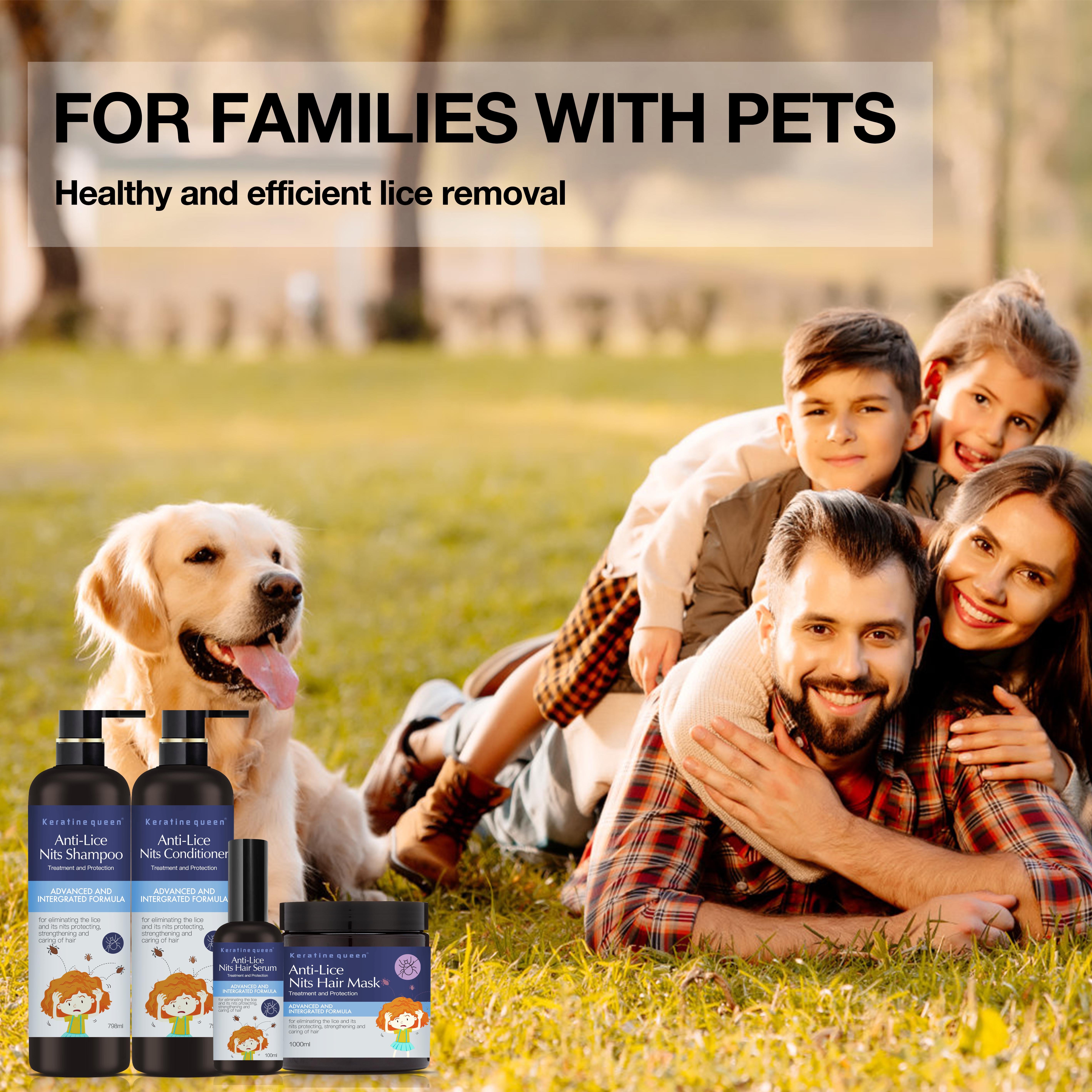 OEM Organic Anti Lice Shampoo and Conditioner Deep Cleaning Hair Nourishing Caring of Hair Eliminating Lice Shampoo
