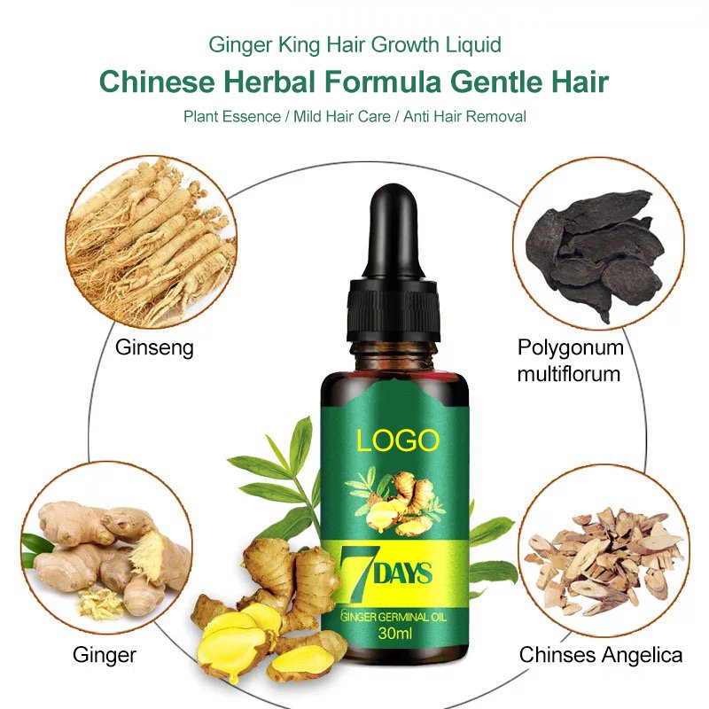 hair regrowth essence Hair Loss Treatment Anti Balding Natural Remedies Ginger Germinal Oil Hair Growth Oil