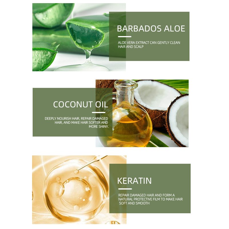Keratin Aloe Moisturizing Shampoo Gentle Cleansing Natural Organic Ingredients Sulfate Free SLS Parabens Silicone Free shampoo