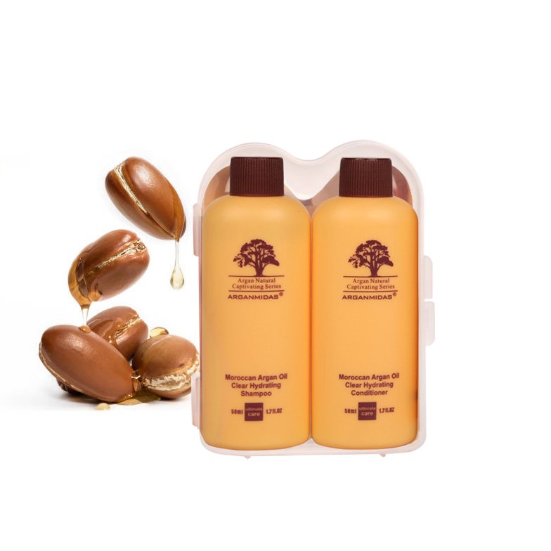 No Logo Wholesale Moroccan Argan Oil Hair Shampoo Conditioner Organic Vegan Cream Natural Herbal Moisturizing Nourishing Adults