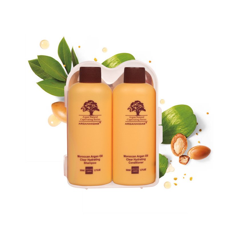 No Logo Wholesale Moroccan Argan Oil Hair Shampoo Conditioner Organic Vegan Cream Natural Herbal Moisturizing Nourishing Adults