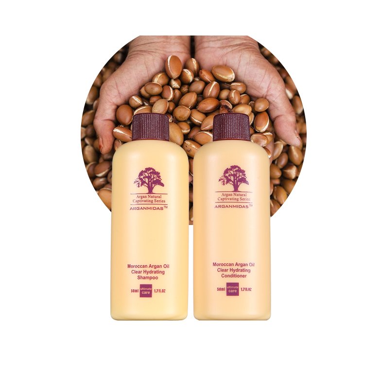 No Logo Wholesale Moroccan Argan Oil Hair Shampoo Conditioner Organic Vegan Cream Natural Herbal Moisturizing Nourishing Adults