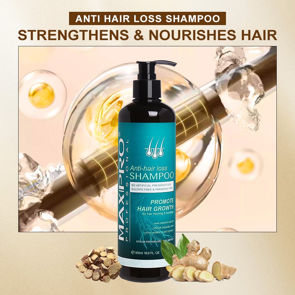 Maxipro Growth Shampoo Anti Hair Loss Shampoo and Conditioner Hair Care Products Prevents Thinning Hair