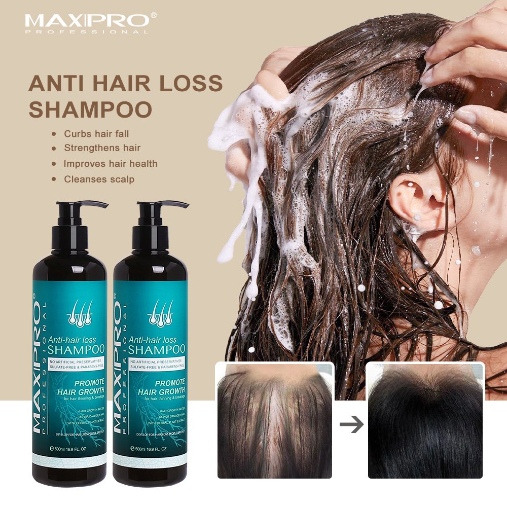 Maxipro Growth Shampoo Anti Hair Loss Shampoo and Conditioner Hair Care Products Prevents Thinning Hair