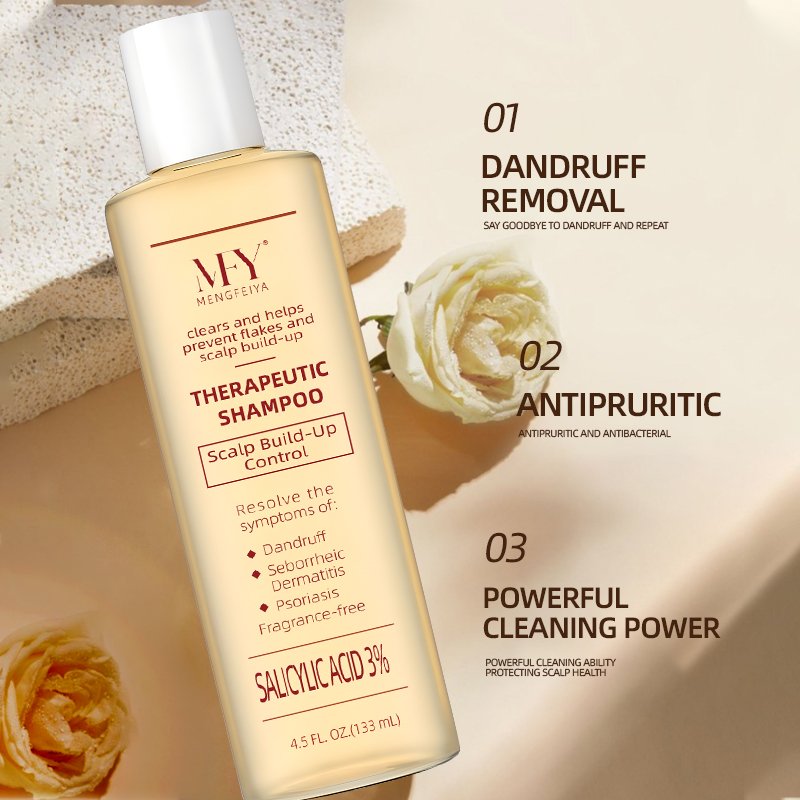3% salicylic acid anti-dandruff and anti-itch treatment shampoo for seborrheic dermatitis and psoriasis treatment shampoo