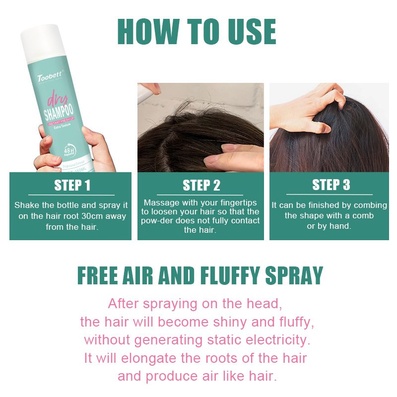Dry Shampoo Spray Instant Clean and Volume Boost 150ml