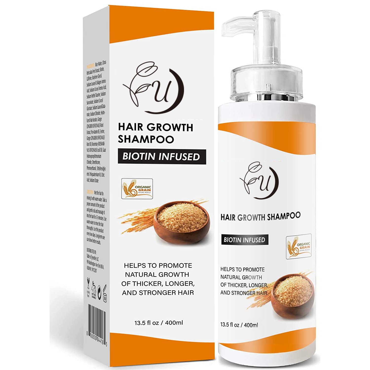 New hot selling hair shampoo and conditioner black hair regrowth loss shampoo anti-hair loss rice water shampoo