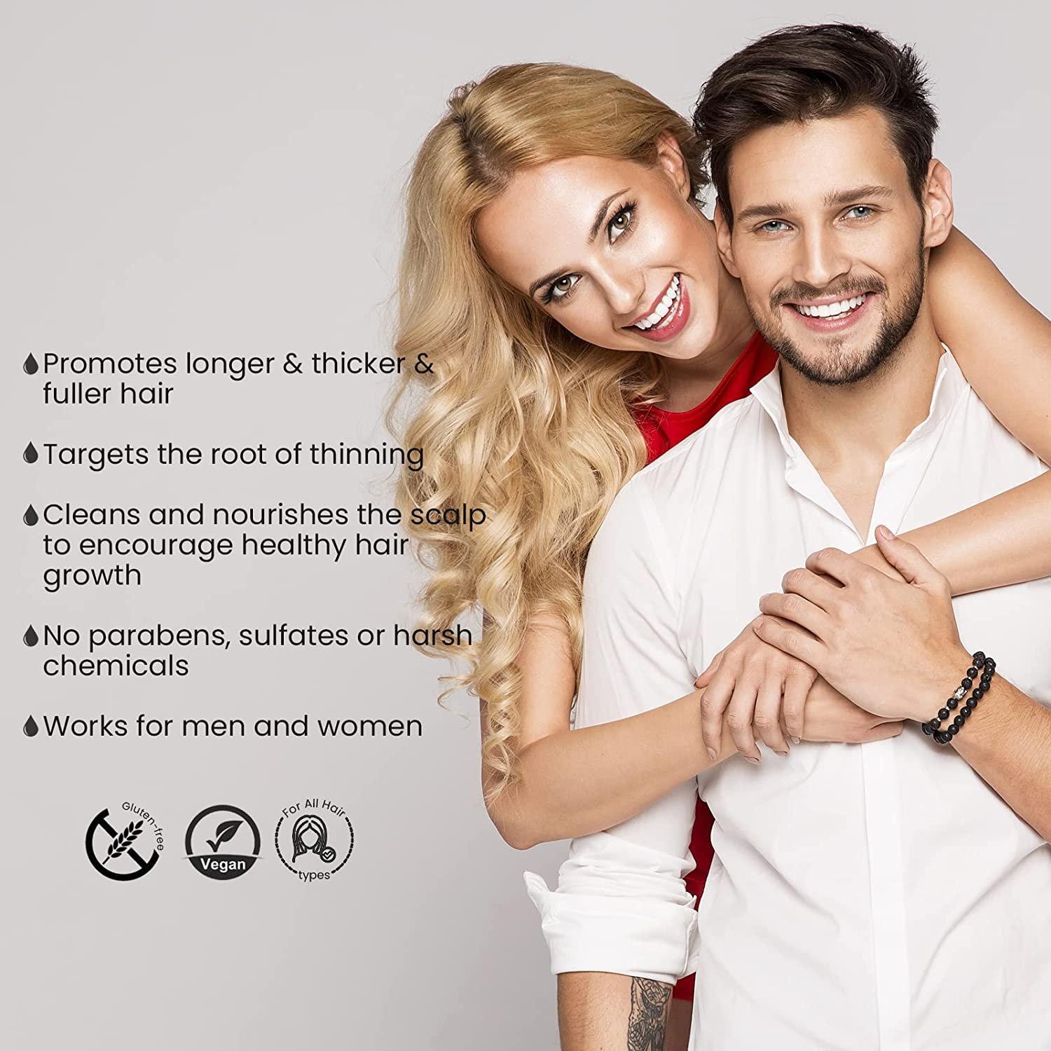 New hot selling hair shampoo and conditioner black hair regrowth loss shampoo anti-hair loss rice water shampoo