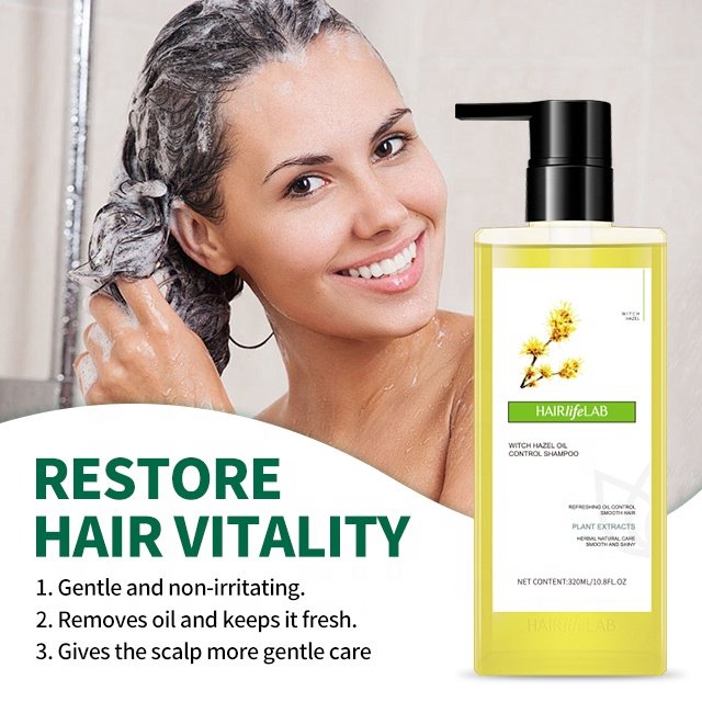 100% Natural Refreshing Oil Control Shampoo Guangzhou Manufacturer Wholesale Private Label Shampoo Witch Hazel Shampoo For Hair
