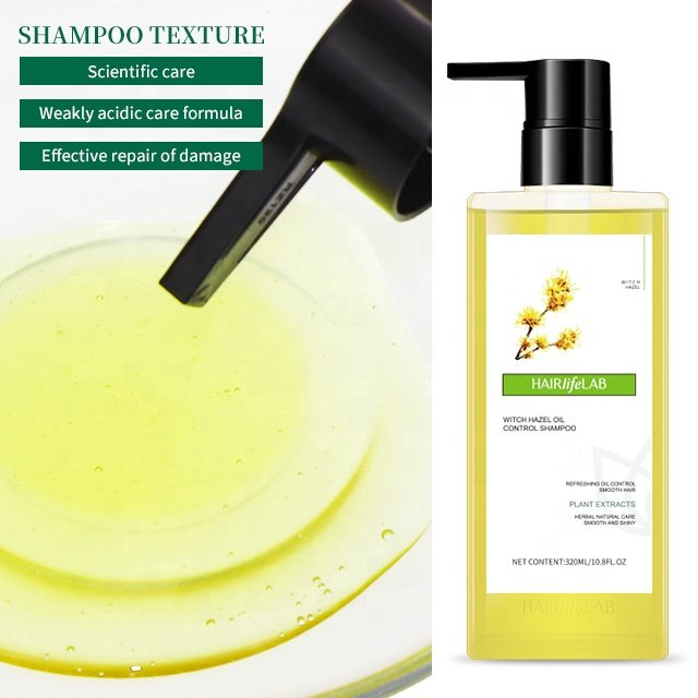 100% Natural Refreshing Oil Control Shampoo Guangzhou Manufacturer Wholesale Private Label Shampoo Witch Hazel Shampoo For Hair