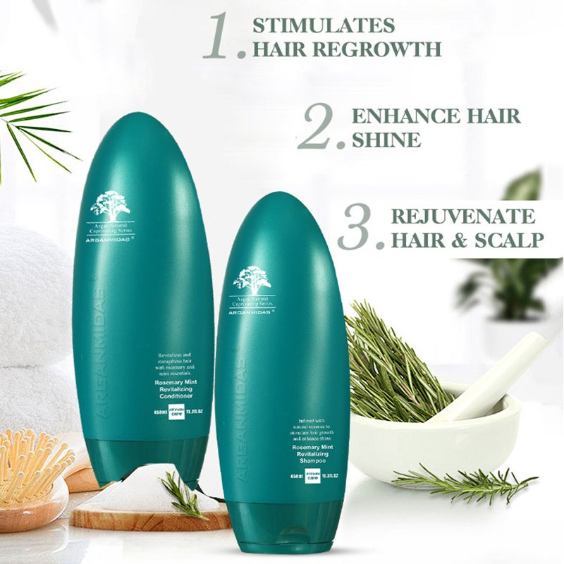 Arganmidas Nourishing Hair Shampoo Cruelty Free Anti-Dandruff Men Botion Rosemary Mint Hair Growth Shampoo for Curly Hair