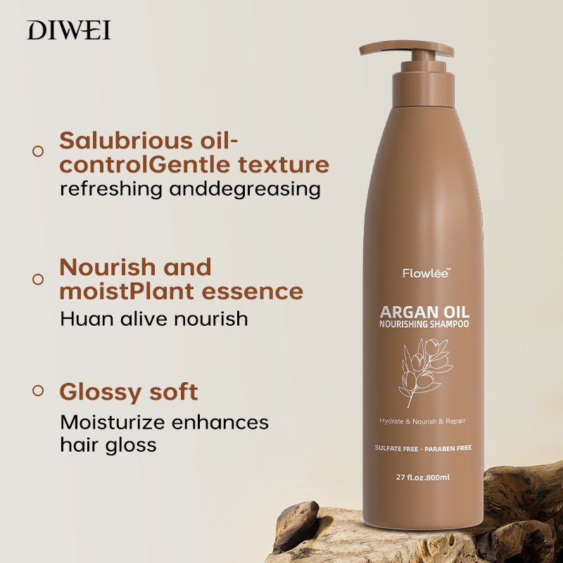 DIWEI OEM Factory Private Label nourishing moisturize smoothing hair care sets argan oil Shampoo