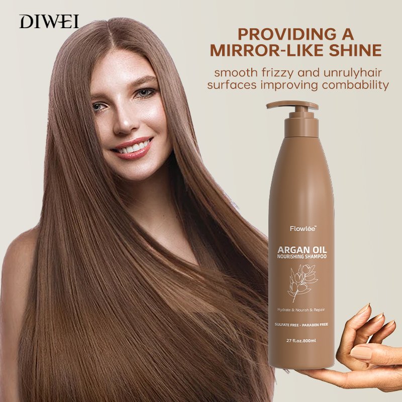 DIWEI OEM Factory Private Label nourishing moisturize smoothing hair care sets argan oil Shampoo