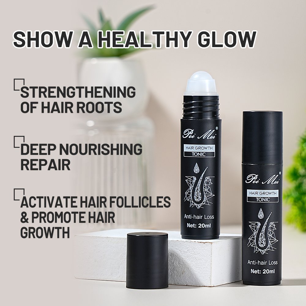 Peimei 100% Organic Ginger Plant Extract Anti-Hair Loss Hair Growth Tonic Oil Activate Follicles Promote Hair Growth Serum