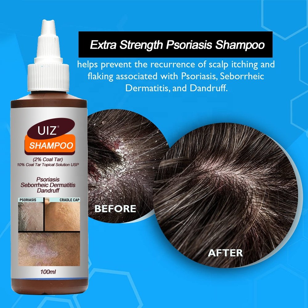 Psoriasis Shampoo Anti Itching Scalp Care Seborrheic Cream Repair Treatment Dandruff Hair Shampoo
