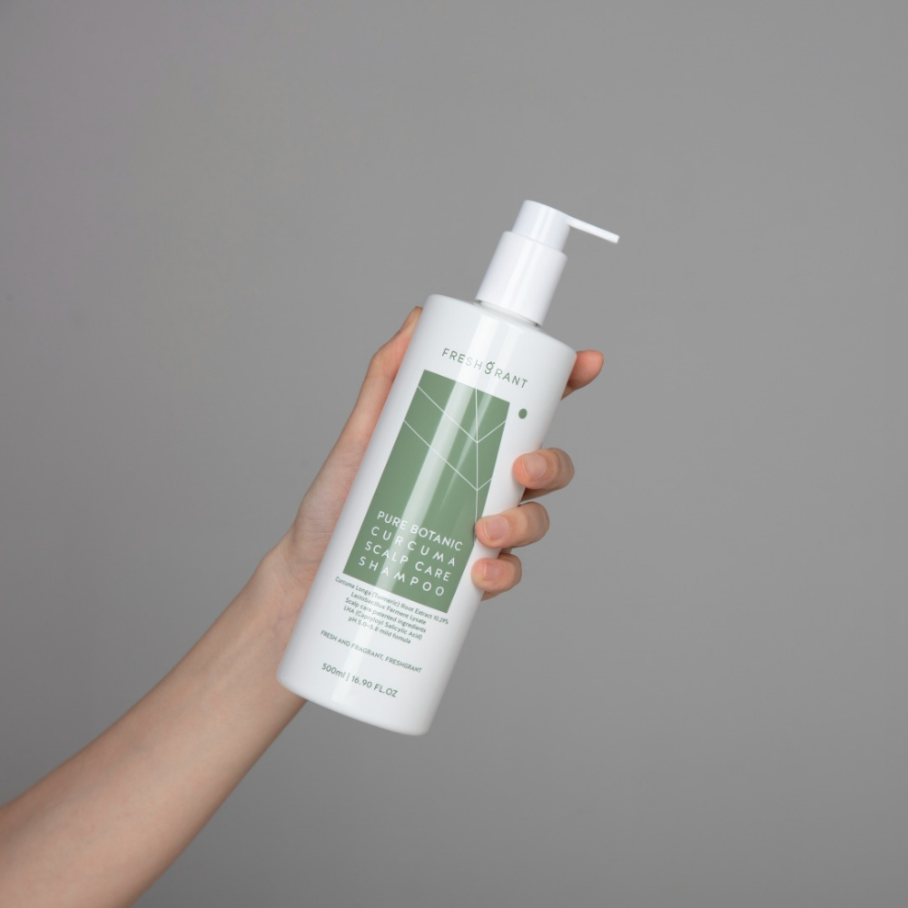 Made in Korea Best Selling Hair Care Products FRESHGRANT Curcuma Scalp Shampoo 500ml Scalp and Hair Care Rich Foam