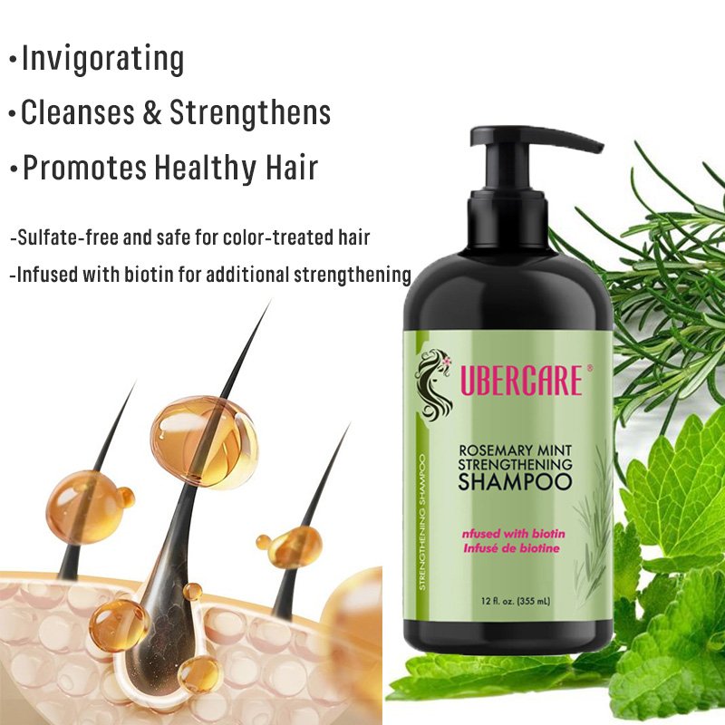 Customization Private Label OEM Vegan Moisturizing Rosemary Mint Hair Shampoo for Hair Products
