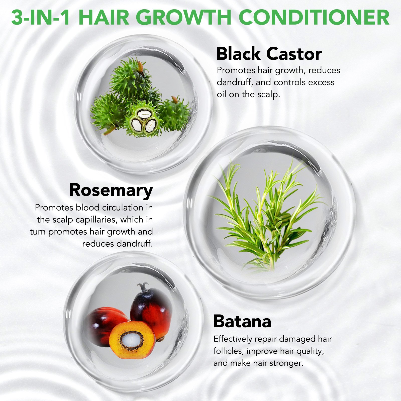 ALIVER wholesale hair cream deep organic hair growth jamaican black castor rosemary batana oil shampoo and conditioner