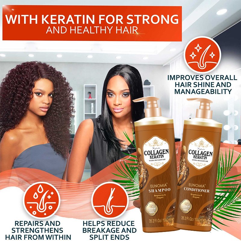 Smooth and Anti-drying Effective Degreasing Fluffy Online Keratin Enriched Shampoo Welcome to Buy