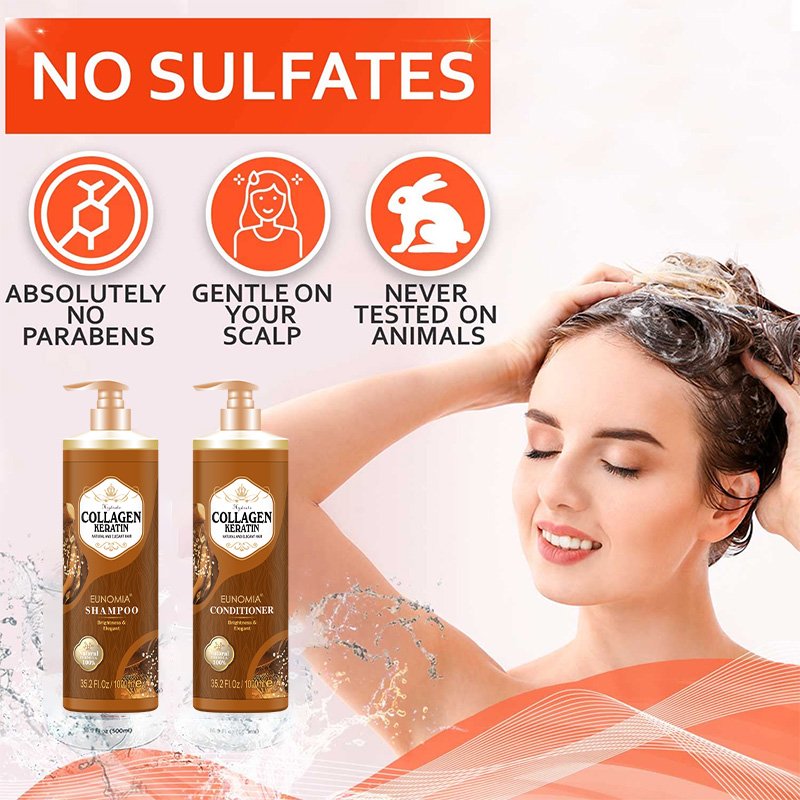 Smooth and Anti-drying Effective Degreasing Fluffy Online Keratin Enriched Shampoo Welcome to Buy