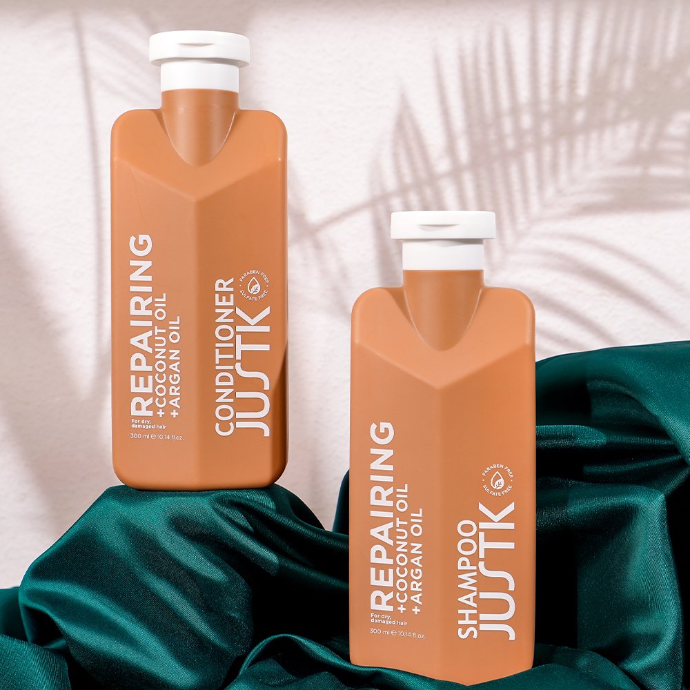 Private label Vegan Repairing Shampoo Coconut Oil Shea Butter Hair Moisturizing Deep Repair Argan Oil Shampoo and conditioner