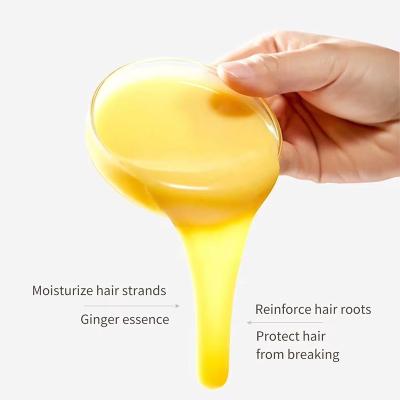 500ml Ginger Shampoo and Conditioner Set Sulfate Free Professional Salon Quality Organic Formula Nourishing Strengthening