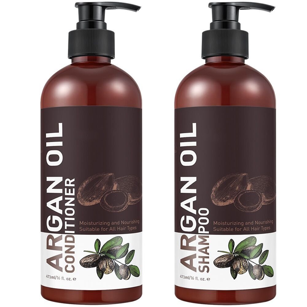 100% Organic Moroccan Argan Oil Shampoo And Conditioner for hair