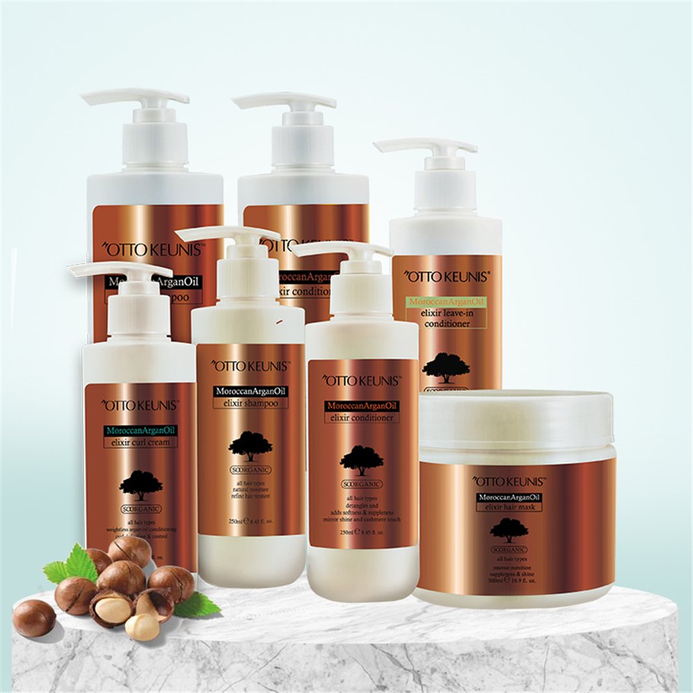Private Label Sulphate Free Aloe Vera Organic Argan Oil Hydrating Shampoo and Conditioner