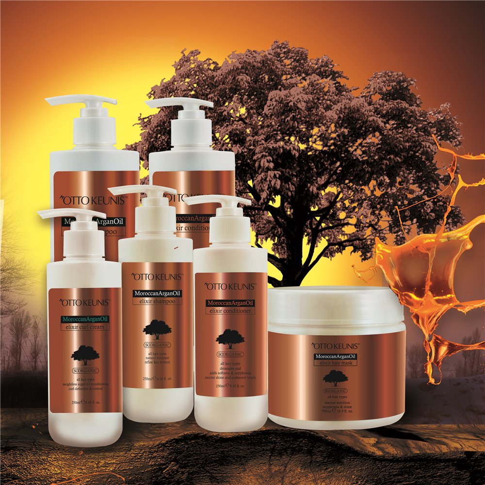 Private Label Sulphate Free Aloe Vera Organic Argan Oil Hydrating Shampoo and Conditioner