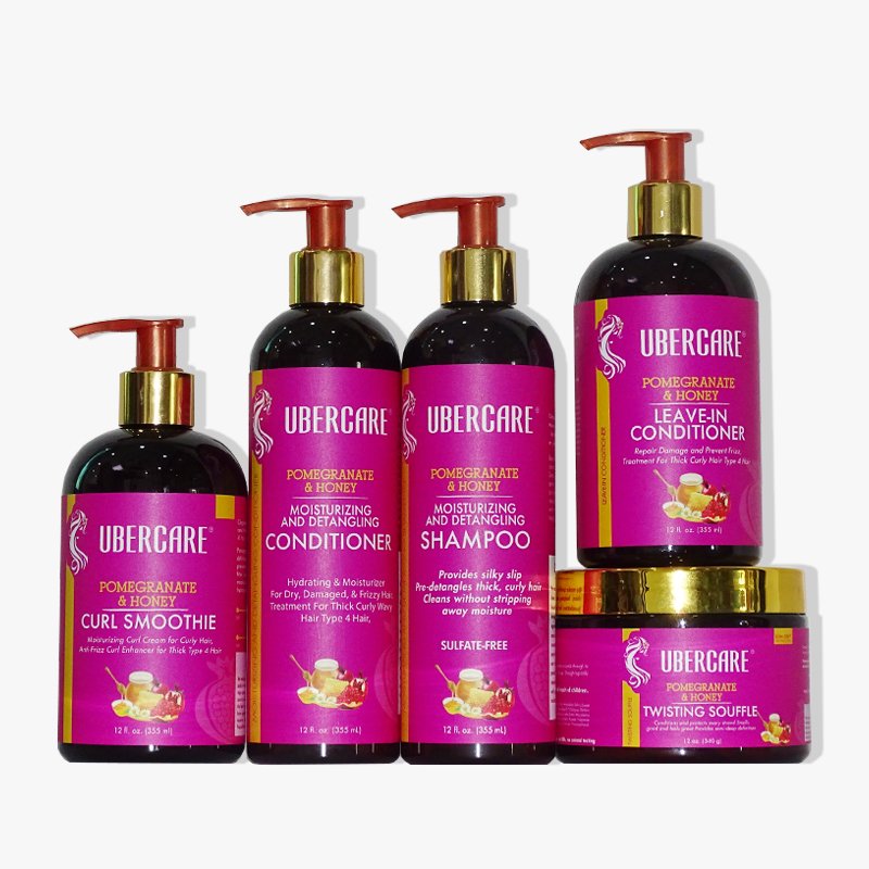 sulfate-free pomegranate honey Organic hair shampoo and leave in conditioner against breakage and damage