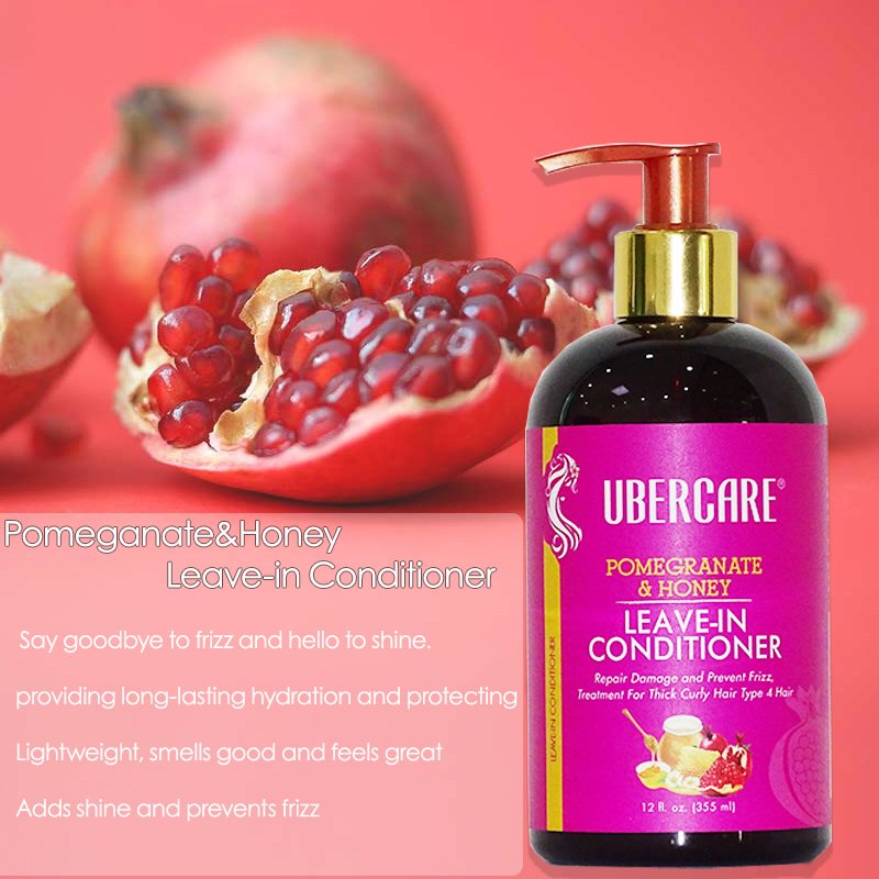 sulfate-free pomegranate honey Organic hair shampoo and leave in conditioner against breakage and damage