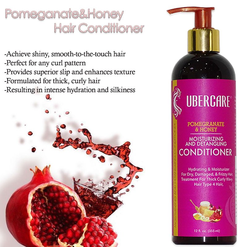 sulfate-free pomegranate honey Organic hair shampoo and leave in conditioner against breakage and damage