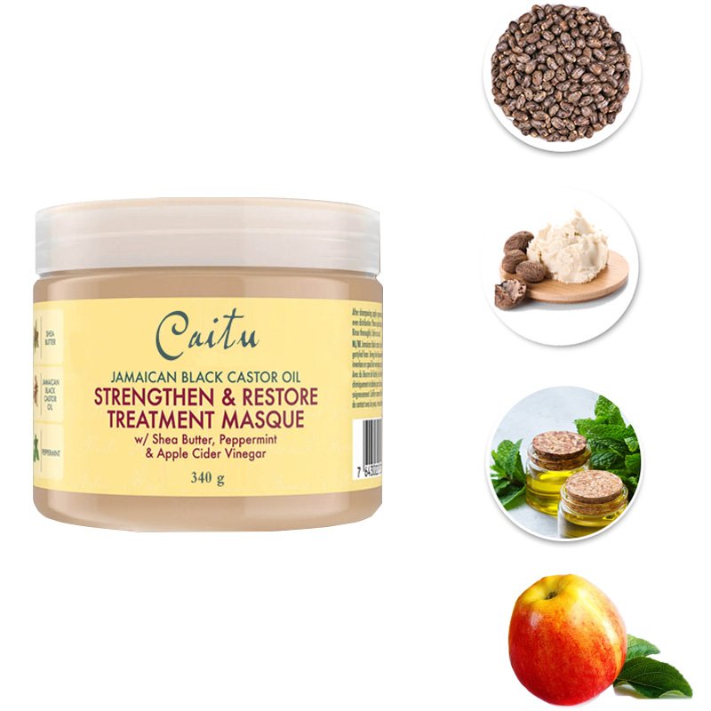 Caitu Hair Strengthening Restore jamaican black castor oil Hair Leave in conditioner private label