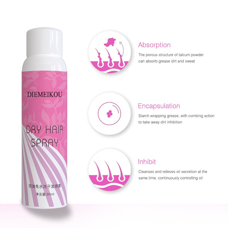 Organic Argan Oil Hair Spray Dry Shampoo For Black Hair