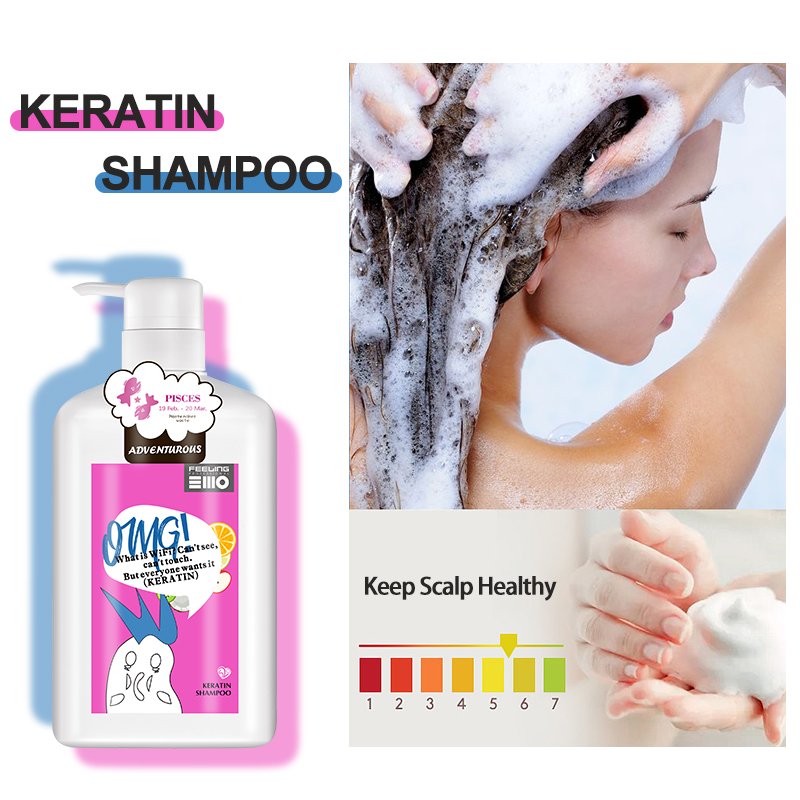 OEM Curly Wavy Frizzy Hair Repairing Brazilian Keratin Shampoo Paraben Free 1000ML