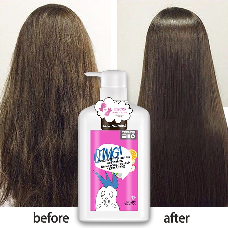 OEM Curly Wavy Frizzy Hair Repairing Brazilian Keratin Shampoo Paraben Free 1000ML